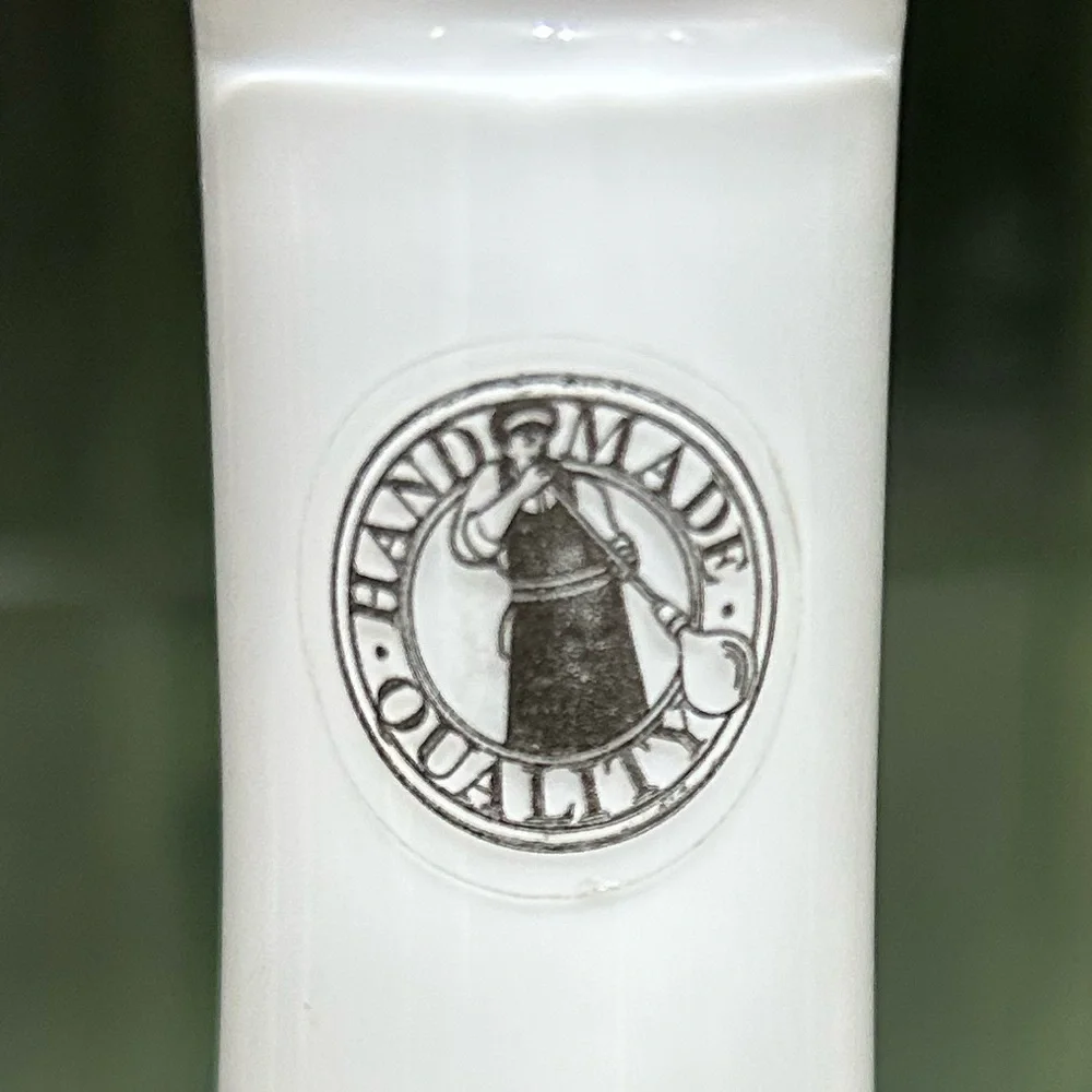 Gorgeous IKEA white Glass Hand Made Vase.